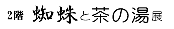 2階　蜘蛛と茶の湯展